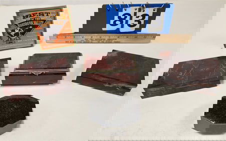 Tray 4 Stone Dresser Bx's -  2" X 4 3/4" W X 3" D, 2- 1 1/4" H X 5" X 3 1/2" D + 1 1/2" H X 3 1/2" W