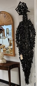 Charred Wood Scultpure 6' H X 19" W