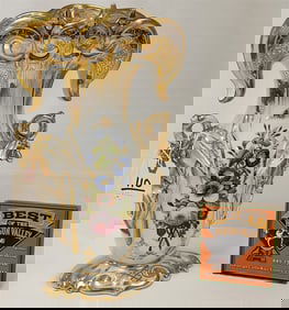 Old Paris Vase 14" H X 8" W