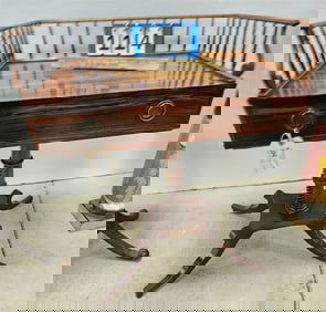 Regency Style 1 Drawer Rosewood Stand 33 1/2" H X 24" W X 16" D