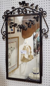Wrought Framed Mirror 34" X 22"