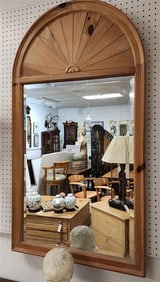 Pine Framed Bevelled Mirror 4' X 27"