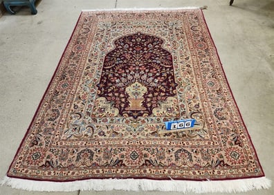 Oushak Tree Of Life Pattern 4'11 1/2" X 6'11 1/2"