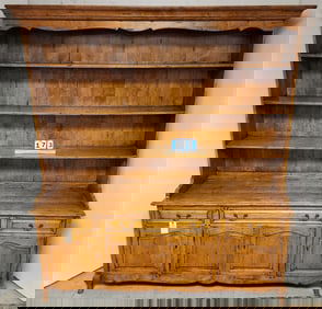 Chaddock Basque Hickory Hutch 6'10" H X 6'1" W X 18" D