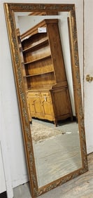 Framed Full Length Bevelled Mirror 64" X 25 1/2"