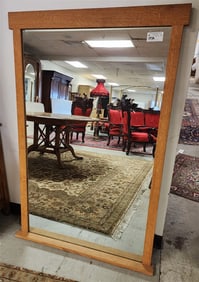 Oak Framed Mirror 56" X 37"