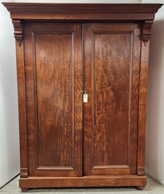 Empire Mahog 2 Door Chifferobe w/Fitted Interior 6'11" H X 64" W X  29 1/2" D
