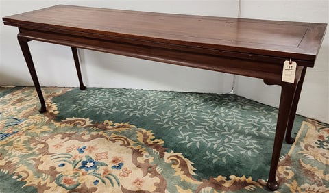 Kittinger Queen Anne Style Mahog Combo Console/Dining Table 30" H X 78" W X 20 1/4" D Closed, 41" W