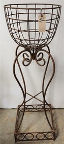 Wrought Plant Stand 41" H X 14" Diam.