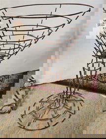 Wrought Plant Stand 30 1/2" H X 19 1/2" Diam.