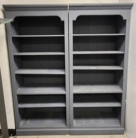 Pr. Ptd. Bookcases 78 1/2" H X 34" W X 17" D