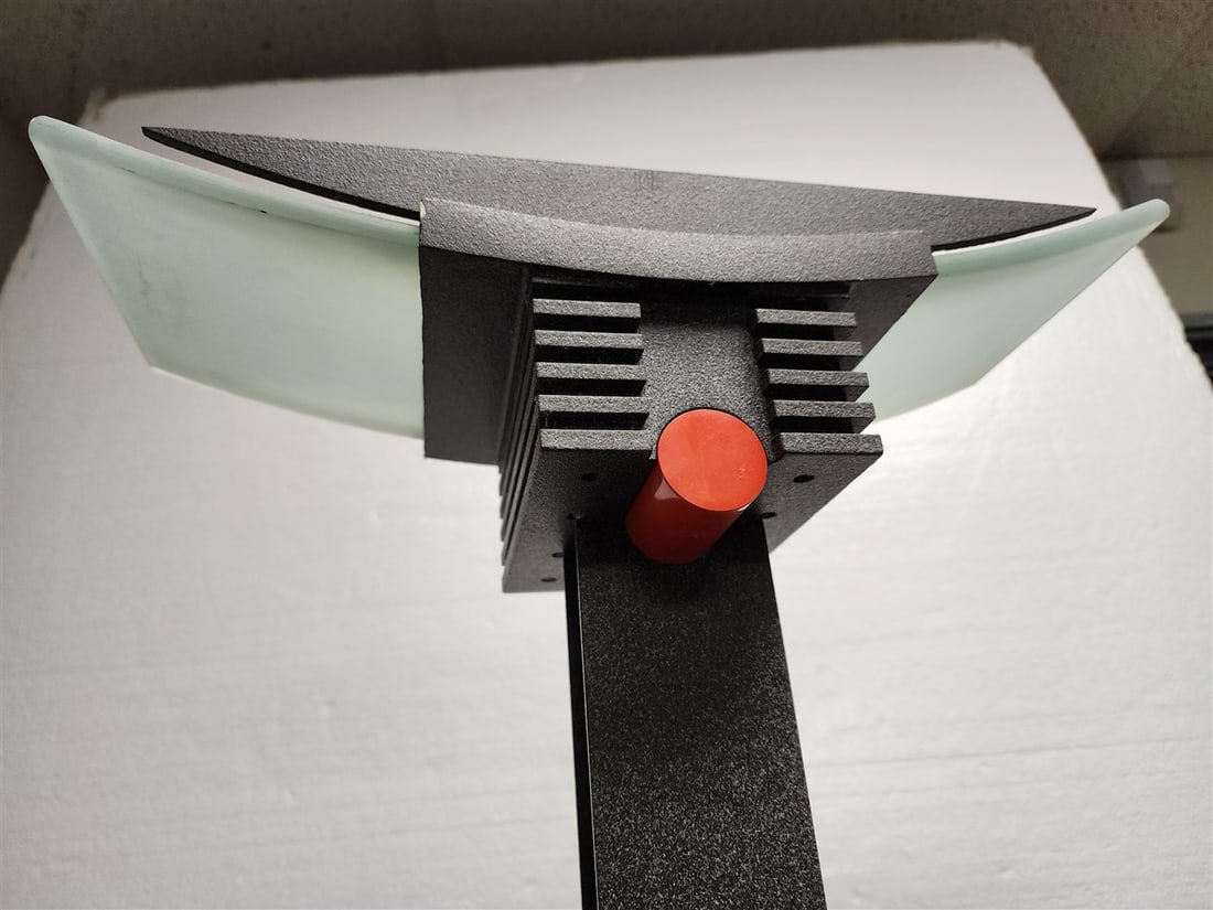 Ettore Sottsass ID-S Metal Floor Lamp For Staff 5'10": Ettore Sottsass ID-S Metal Floor Lamp For Staff 5'10"