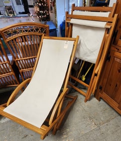 Pr. Royal Botania Beacher Folding Chairs w/Teak Frame