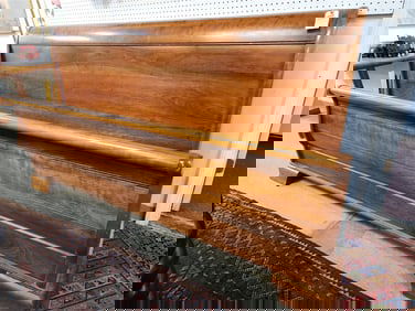 Stickley Cherry King Sleigh Bed 43" H X 80" W