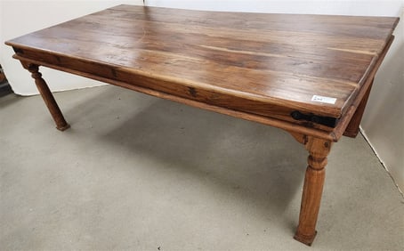Indo Teak Table 29" H X 7'4" L X 44" W