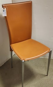 Calligaris Italy Leather Uphols. Chair 37 1/2" H X 17" W X 16" D