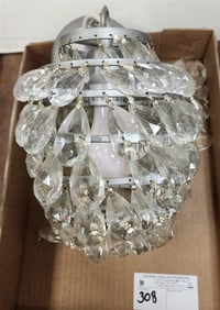 Tray Sm. Crystal Hall Light 11" X 8" Diam.