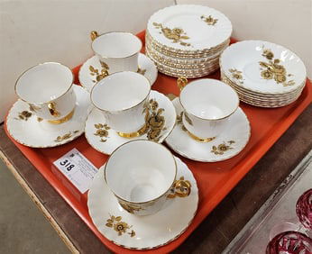 Tray Royal Imperial  - 5 Cups/Saucers, 7 Saucers + 12 Dessert Plates 6 1/4" Diam.
