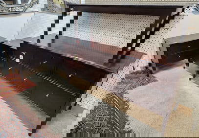 5 Pc. Crate & Barrel Bed Set - 6 Drawer Chest 30 1/2" H X 63" W X 20" D, Tall 6 Drawer Chest 58 1/2"