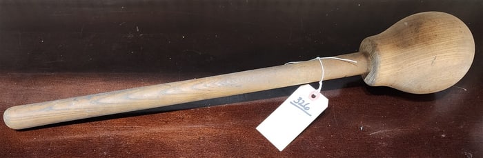 Vintage Wooden Drum Mallet 24 1/2"