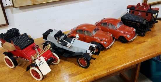 6 Figural Jim Beam Decanters