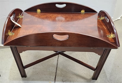 Wellington Hall Mahog Butler Table 23" H X 31" W X 22" D