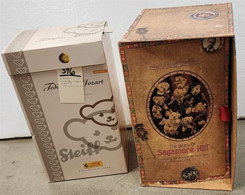 Lot 2 Bx'd Bears - Limited Ed. Steiff Mozart & Midwest Of Cannon Falls Teddy Roosevelt