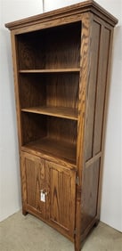 Oak 2 Door Cabinet 78" H X 32 1/2" W X 17" D