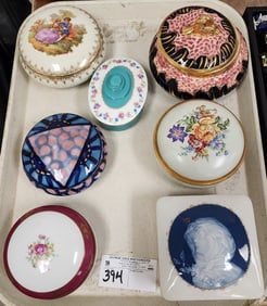 Tray 7 Porcelain Bx's - Tharaud, NT Nicholas France, Pettau, Etc.