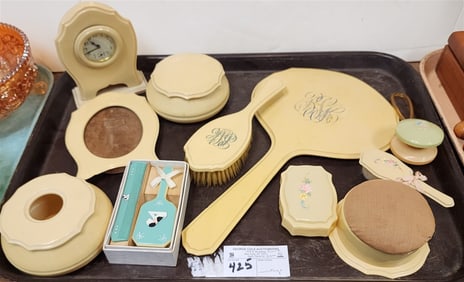 Tray Vintage Ivorite Dresser Items