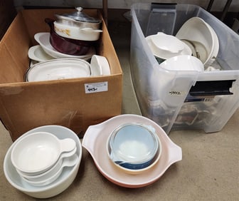 1 Bx + 1 Tub Pyrex & Corningware