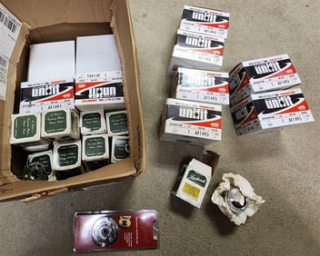 Bx 10 Unifit Recess Lighting Units + 11 Gainsborough Solid Brass Chrome Plated  Doorknobs