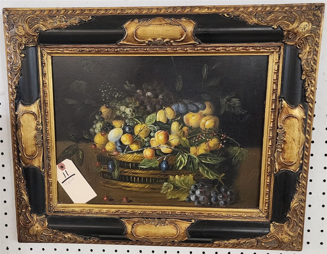 Framed O/P Still Life 12" X 16" w/Frame 18 1/4" X 22 1/4" (1 of 1)