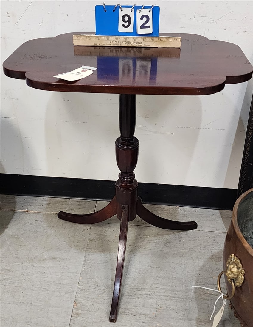 19th C Cherry Candle Stand 28" H X 24 1/2" W X 18 1/2" D (1 of 4)