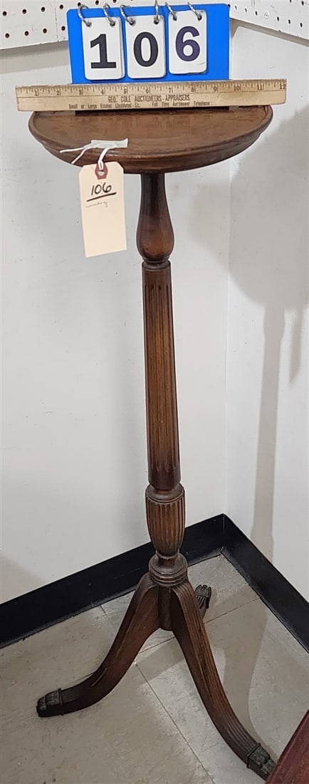 Mahogany Fern Stand 40 1/2" H X 11" Diam. (1 of 2)
