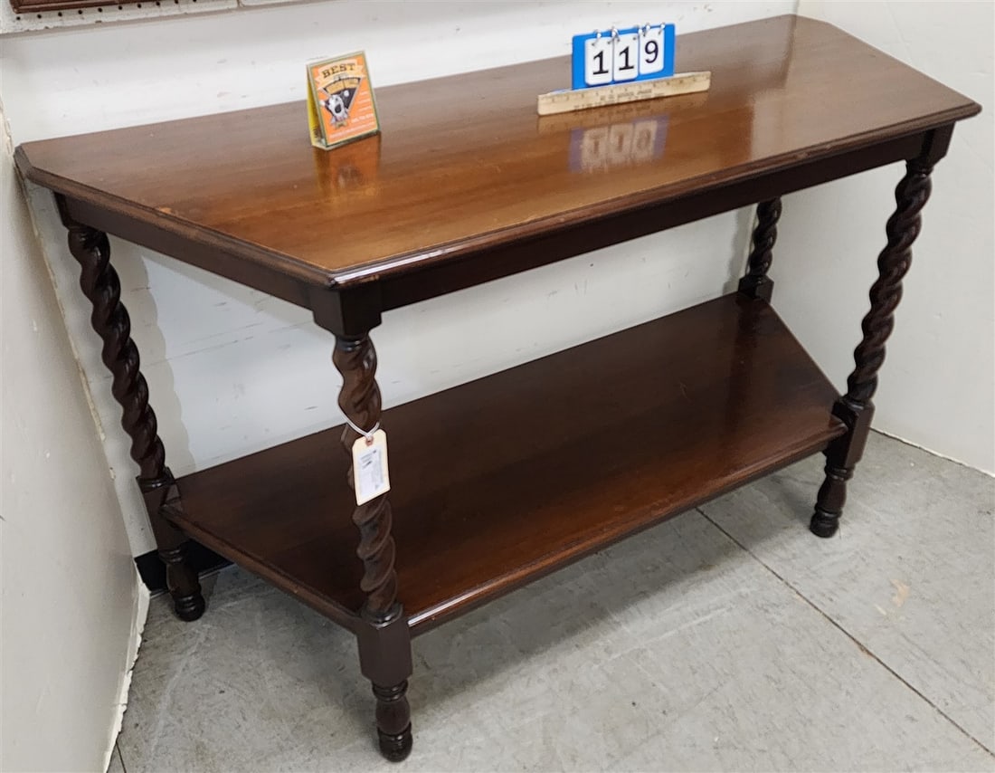 Walnut 2 Tier Server 3' H X 5' W X 24" D (1 of 2)