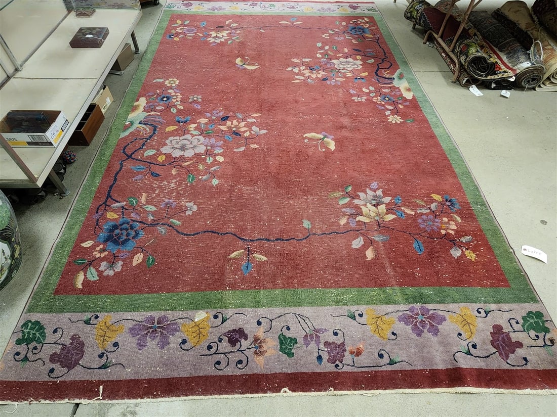 Deco Chinese Rug 6'11" X 11'9" (1 of 5)