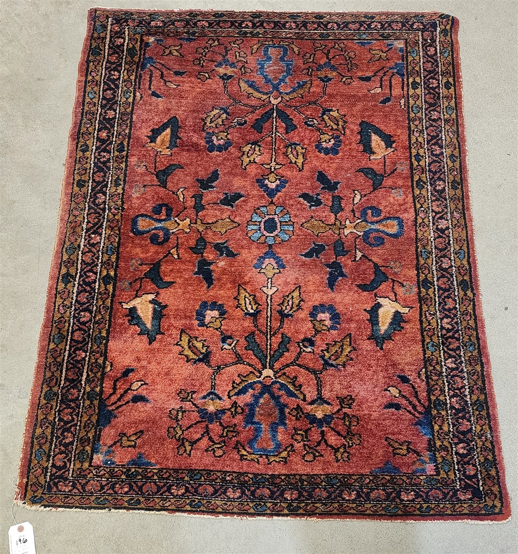Sarouk Rug 3'7 1/2" X 4'9" (1 of 2)