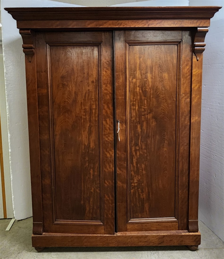 Empire Mahog 2 Door Chifferobe w/Fitted Interior 6'11" H X 64" W X 29 1/2" D (1 of 5)