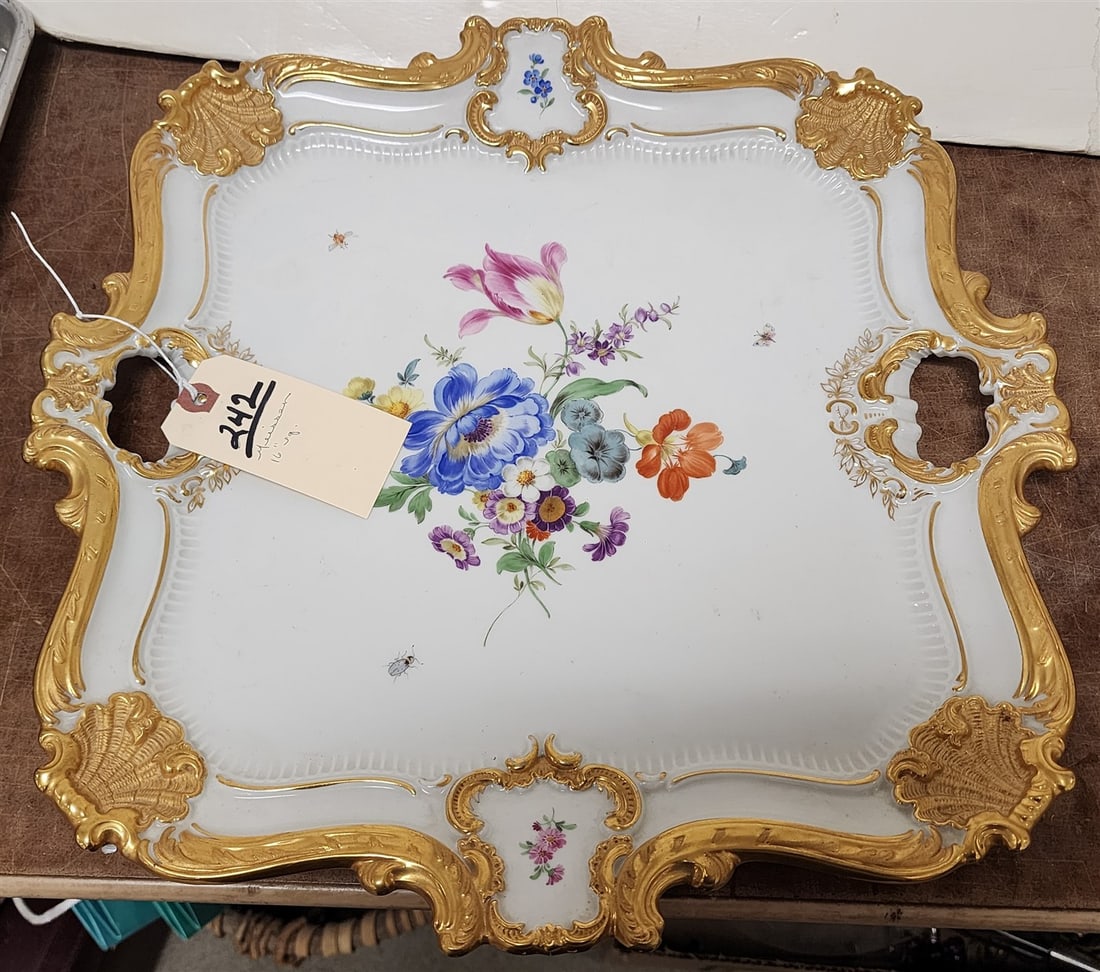 Meissen Serving Tray 16" Sq. (1 of 3)