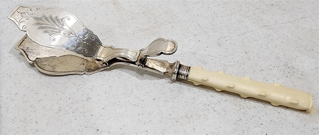 19th C Bone Handled Fish Set w/19 Serving Pcs. - 2