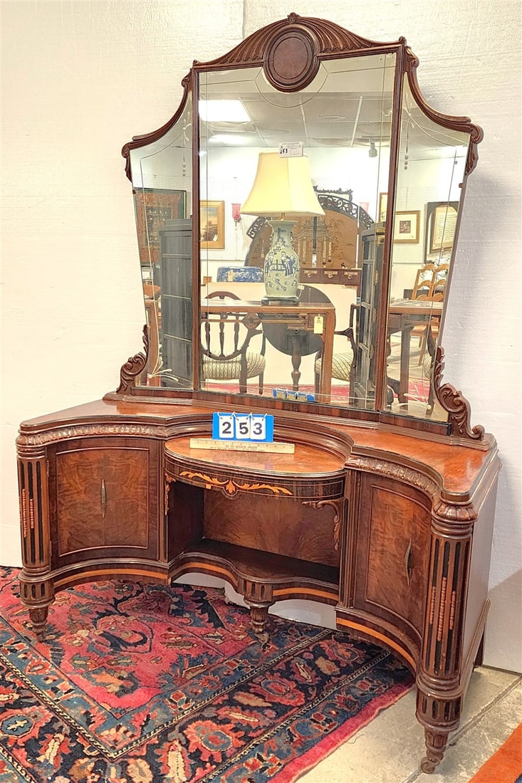 Walnut Vanity 6' H X 50" W X 19 1/2" D (1 of 7)