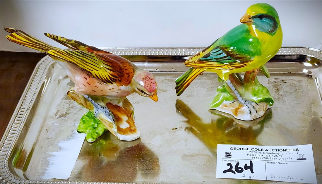 Pr. Dresden Birds 4" H: Pr. Dresden Birds 4" H