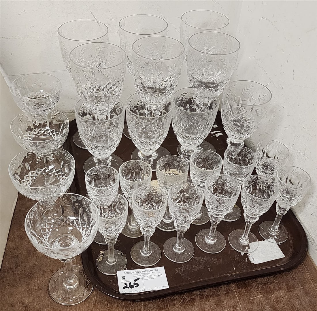 26 Pc. Vintage Rogaska 'Gallia' Hand Cut Crystal Stemware (1 of 2)