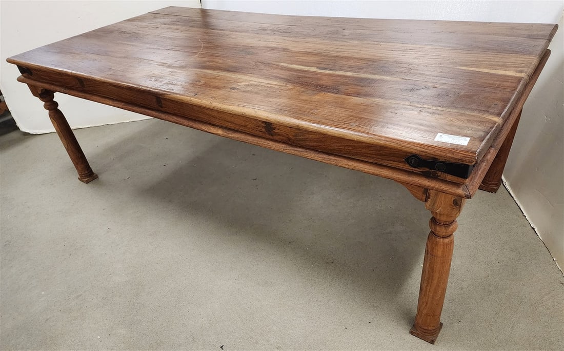Indo Teak Table 29" H X 7'4" L X 44" W (1 of 3)