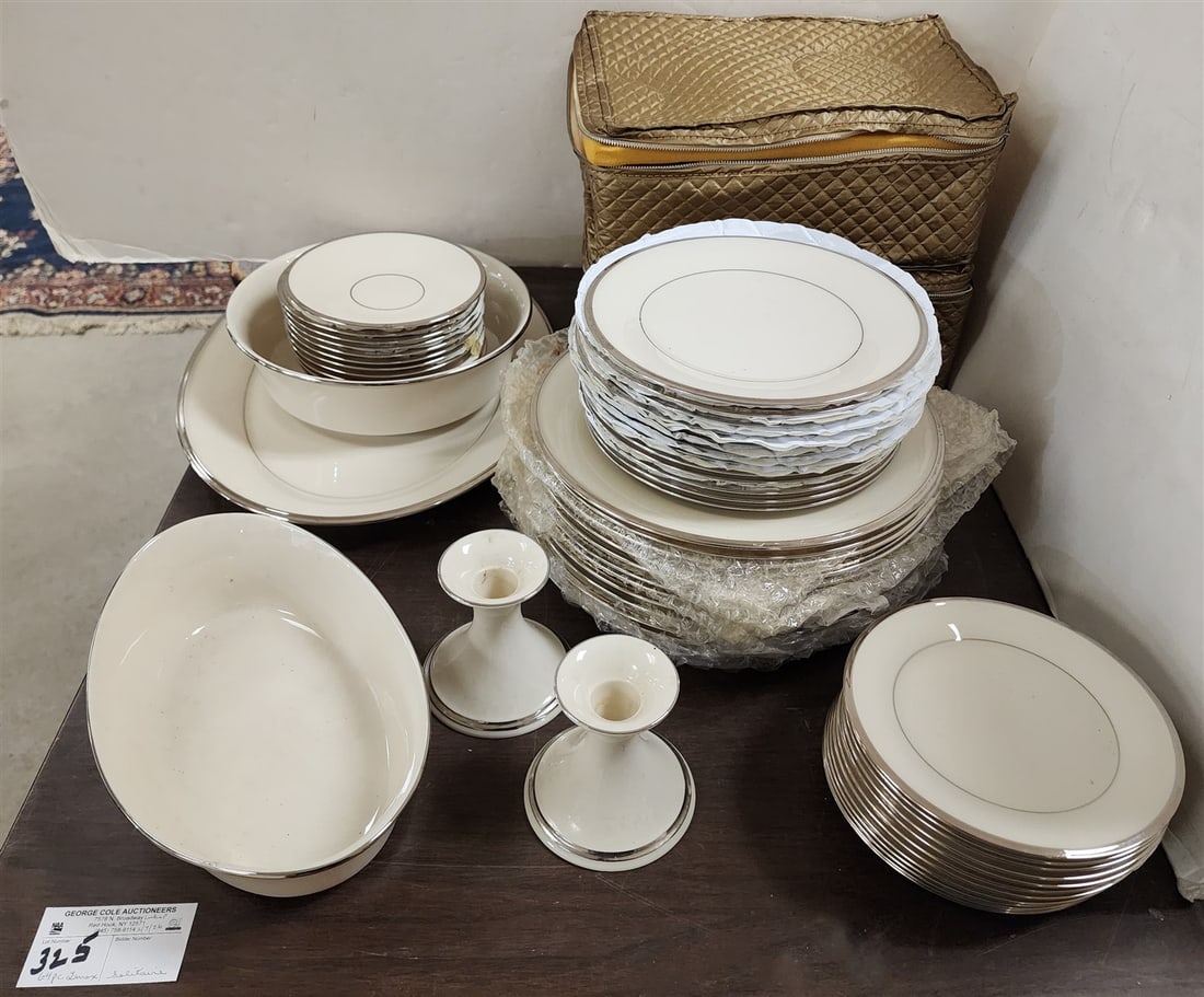 64 Pc. Lenox 'Solitare' Dinner Service (1 of 5)