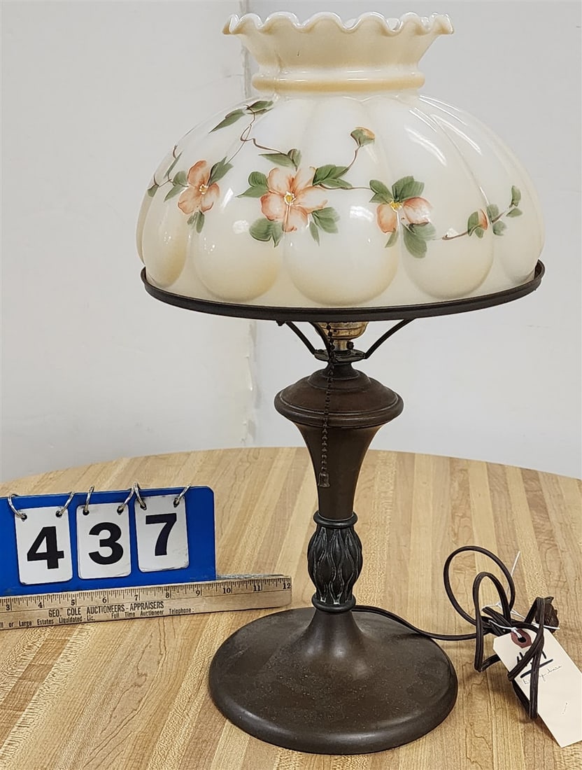 Bronze Base Table Lamp 18 1/2" (1 of 2)