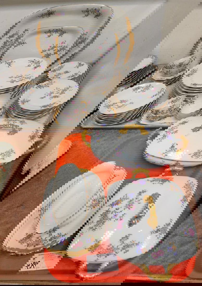 Tray 49 Pc. Limoges Dinner Service (1 of 3)