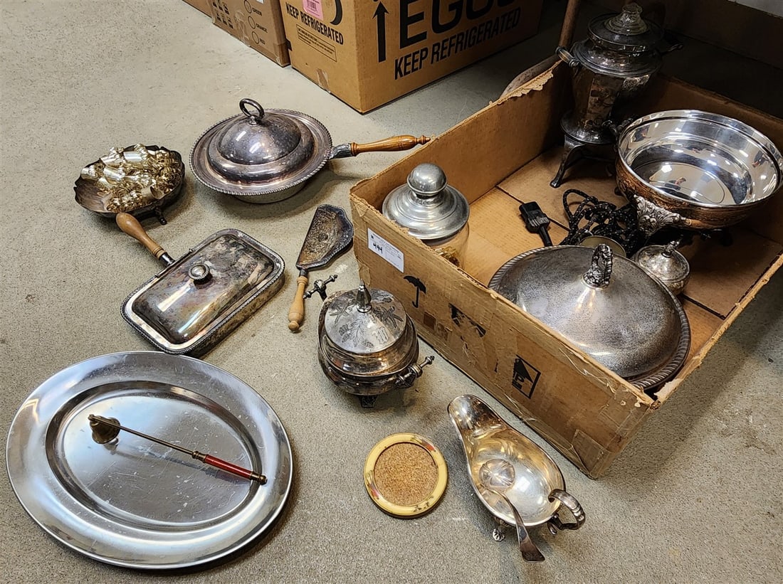 Bx Silverplate Serving Pcs. - 2