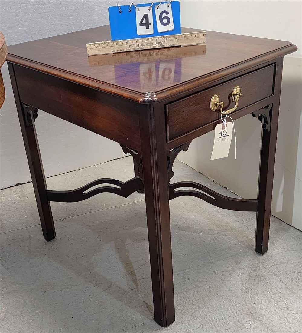 Stratton Cherry 1 Drawer Stand 25 1/2" H X 21" W X 26" D: Stratton Cherry 1 Drawer Stand 25 1/2" H X 21" W X 26" D